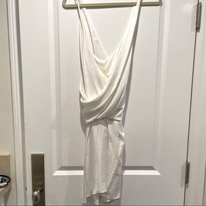 Helmut Lang white silky dress size 8